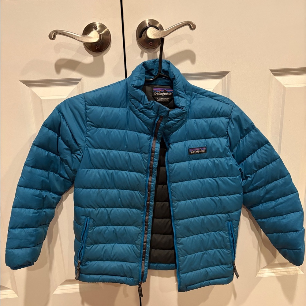 Patagonia Kids Teal Puffer Jacket
